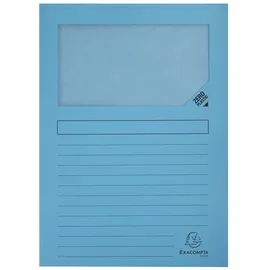 Exacompta 50162E 100er Pack Fenstermappen Super PEFC zertifiziert Karton 160g/m2 praktisch und robust für DIN A4