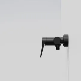 Steinberg Serie 340 Duscharmatur, Aufputz, für einen Verbraucher, 3401200S Farbe: Schwarz Matt