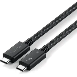 Satechi Thunderbolt 4 Kabel (1m), unterstützt 8K-Displays, Datenübertragung mit 40 Gbit/s, 240W PD-Laden, für iPhone 17 bis 15, MacBook Air & Pro, iPad – Intel Thunderbolt-Zertifiziert