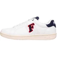 Fila Crosscourt 2 NT Patch Sneaker, White Navy, 38 EU