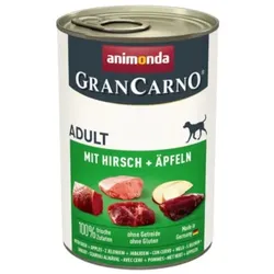 Hunde - Nassfutter ANIMONDA GranCarno Adult Hirsch + Apfel