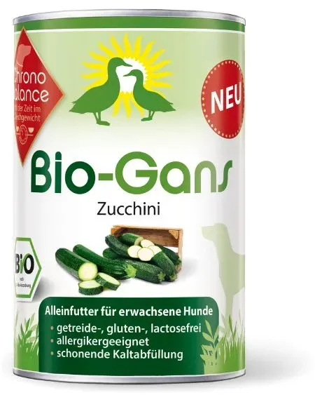 ChronoBalance Alleinfutter Bio Gans mit Zucchini Futter 12x800 g