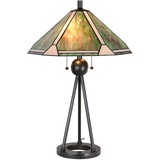 Clayre&Eef Tischlampe 5LL-6165 im Tiffany-Look, Ø50cm