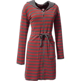 Erwin Müller Leichtfrottier Bademantel mit Kapuze Jettingen, in rot | Gr.: 32/34