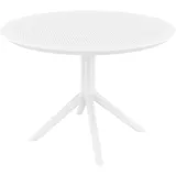 CLP Gartentisch Ø 105 x 74 cm Weiß