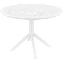 CLP Gartentisch Ø 105 x 74 cm Weiß