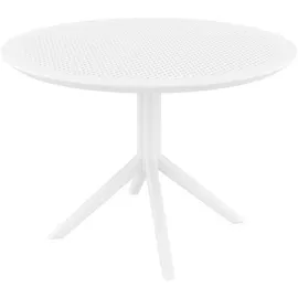 CLP Gartentisch Ø 105 x 74 cm Weiß