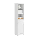 SoBuy Hochschrank weiß BZR17-W