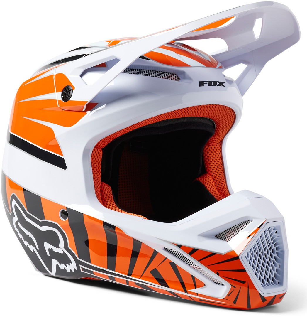 FOX V1 Goat Motorcross helm, oranje, XL