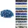 Vevor Feuerglas, 4,5 kg hochtemperaturbeständige Glassteine, 12,7 mm reflektierende Feuerstellen-Glasperlen, Feuerstelle Glasfelsen, Kaminglas, Feuerkristall, Feuerperlen, für Kamin, Pazifikblau