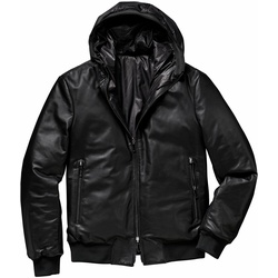 Mey & Edlich Herren Jacke Zwei-Seiten-Lederjacke schwarz 48 - 48