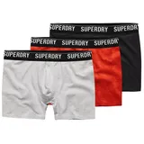 Superdry Herren Boxershort 3er Pack BOXER MULTI TRIPLE PACK