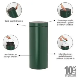Brabantia Touch Bin New 30 l pine green