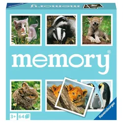 Ravensburger Spiel - Tierkinder - 20879 - der Spieleklassiker für Tier-Fans, Merkspiel für 2-8 Spieler ab 3 Jahren