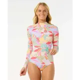 Rip Curl Cala Vadella Upf Damen Langarm Rashguard - Multico - L