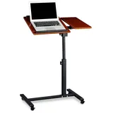 relaxdays Laptoptisch mit verstellbarem Mauspad, rot rot|schwarz