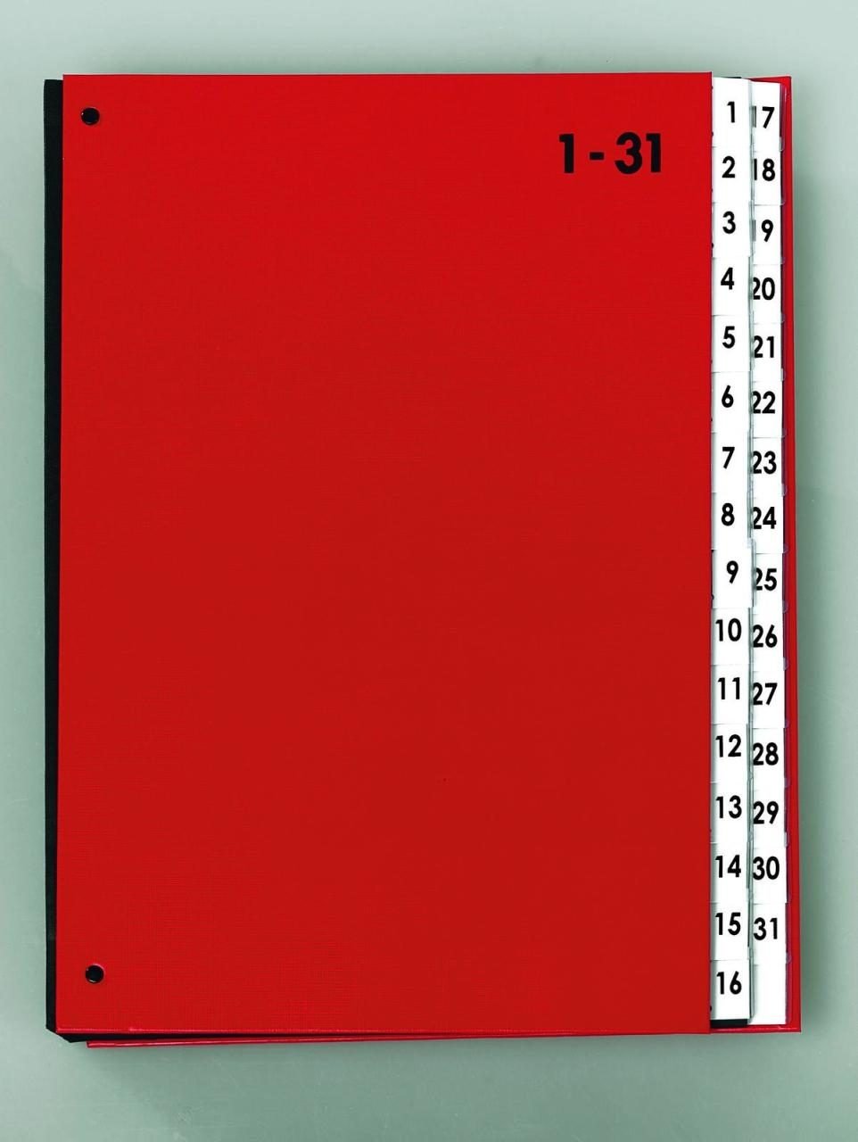 PAGNA Pultordner DIN A4 32 Taben rot