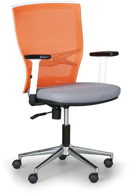 Bürostuhl HAAG, orange/grau