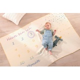 Biederlack Babydecke »Babydecke 'Milestone' 100 x 150 cm Rohweiß