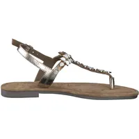 Tamaris Damen Sandaletten, Frauen Sandalen,Freizeitschuhe,Sommersandalen,bequem,flach,Sommerschuhe,offene Schuhe,Light Gold,40 EU - 40 EU