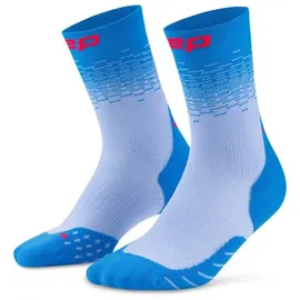 CEP Run Edt. Fade Mid Cut Socken blau XL