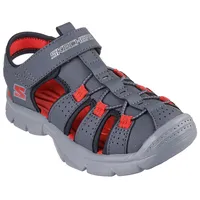 SKECHERS Relix Valdex Sandalen - Charcoal Synthetic/ Red /