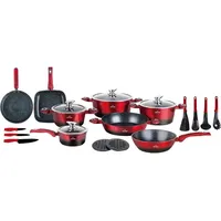 ZILNER Topf-Set 21-tlg. 4 x Topf + 1 x Bratentopf + 1 x Stielkasserolle + 1 x Dämpfeinsatz