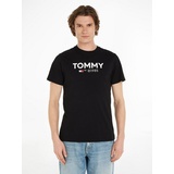 Tommy Jeans T-Shirt »TJM SLIM 2PACK S/S DNA TEE«, mit großem Hilfiger Druck auf der Brust, Gr. L, Black / Navy, , 93111760-L