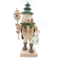 Schweda Kuhnert - Original Erzgebirgische Holzkunst Räuchermann Räucherfigur Wichtel 35cm - Tannenwichtel