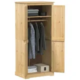 Abeba vidaXL Kleiderschrank 76x50x170 cm Massivholz Kiefer