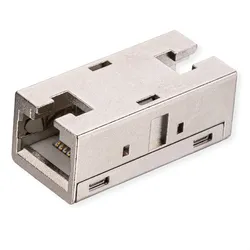 ROLINE RJ-45 Kupplung geschirmt, Kat.6A (Class EA), Metallgehäuse, RJ-45, Silber