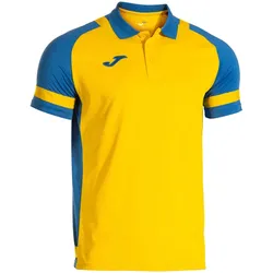 JOMA Lider Poloshirt 907 - gelb/royalblau XL