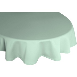 Wirth Tischdecke "NEWBURY" Tischdecken Gr. B/L: 130 cm x 190 cm, oval, grün (mint) Tischdecken oval