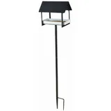 Esschert Design Futterstation in anthrazit/weiß, aus dem Material „Metall“, 19,2 x 28,9 x 126,0 cm