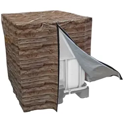 Design-Cover Woody für 1000L IBC : Holz