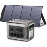 R2500 Solargenerator 2016wh Mit 200w Solarmodul, 4 X 2500w Ac Ausgänge (4000 W Spitze), Tragbare Powerstation Mit Solarpanel Für Stromausfall, Camping, Wohnmobil, Wohnwagen Und Notfälle - Allpowers