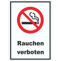 Rauchen verboten Aufkleber A4 (210x297mm)