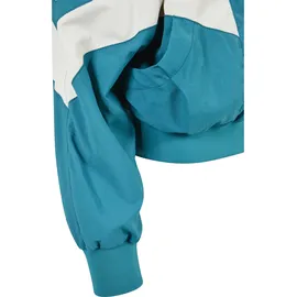 URBAN CLASSICS Crinkle Batwing Jacke Water Green / Whitesand 4XL