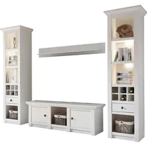 Home Affaire Wohnwand »California« Set, 4 Stk. tlg., weiß