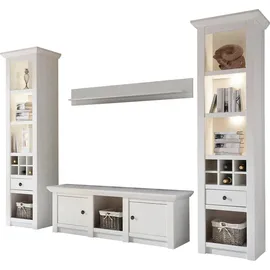 Home Affaire Wohnwand »California« Set, 4 Stk. tlg., weiß