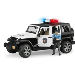 BRUDER - Jeep Wrangler Unlimited Rubicon Polizeifahrzeug mit Polizist 02526