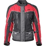 Gms Twister Neo wasserdichte Damen Motorrad Textiljacke, schwarz-rot, Größe M