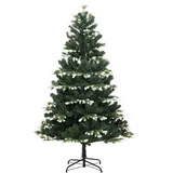 vidaXL Künstlicher Weihnachtsbaum Klappbar Beschneit 210 cm Modell 2