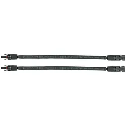 kabelmeister Solar-Fensterdurchführung MC4 kompatibel, 2er Set, schwarz, flexibl
