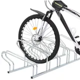 vidaXL Fahrradständer für 6 Fahrräder Freistehend Verzinkter Stahl