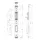 Fuhr Schließteil 59046 Falle/Riegel U-Stulp 24x8 mm Links/Rechts Silber