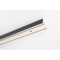 GARESA Gardinenschiene »Kunststoffschiene mit Blende«, 2 läufig-läufig, Wunschmaßlänge, Deckenmontage, verlängerbar, einfache Montage, schlicht, schwarz