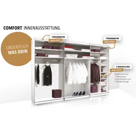 STAUD Schwebetürenschrank Includo 249 x 222 x 68 cm Grau