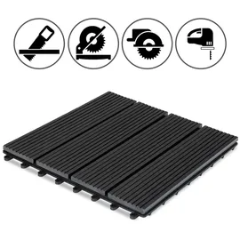 CASARIA WPC anthrazit 30 x 30 cm 11 St.