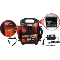 KS Tools 12 V Batterie-Booster, mobiles Starthilfegerät 850 A